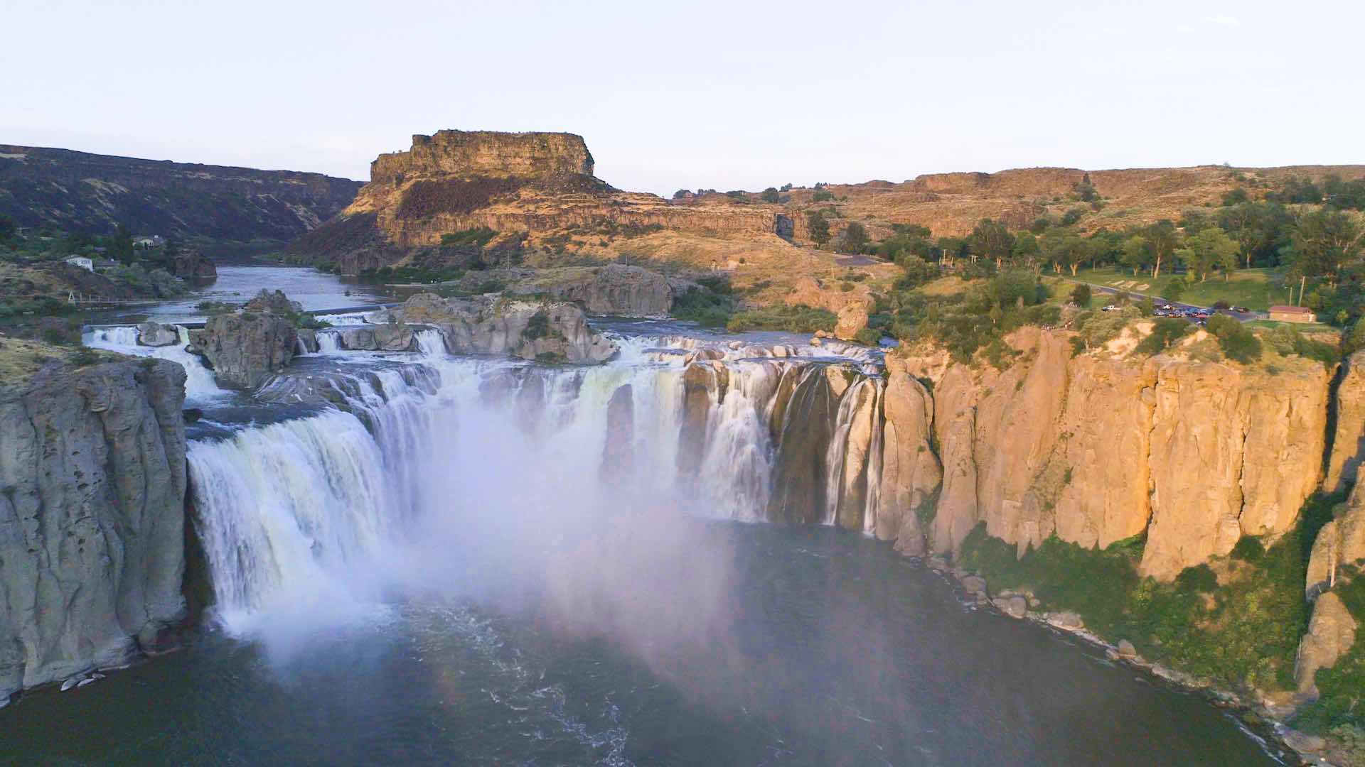 Shoshone Falls along the race route for Spirit of Magic Valley.